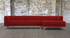 Modern-Sofa-Canonbury-Corner-Group-RHF-Front-Knebworth-Red