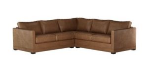 Aissa Small Corner Sofa in Vintage Leather – Tan