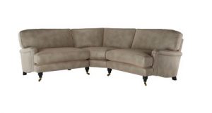 Bluebell Small Corner Sofa in Bellwether Leather – Latte