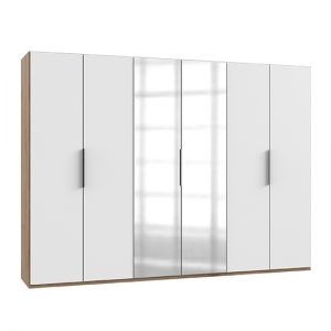 alkes-mirrored-wardrobe-white-planked-oak-6-doors