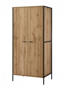 messiah-oak-effect-2-door-wardrobe-with-black-metal-frame-product-google-base