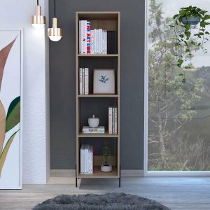 4-tier-oak-narrow-bookcase-cabinet-with-4-shelves-black-legs-living-room-storage-L-19265183-36857181_1