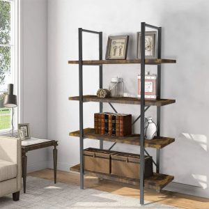 4-tiers-industrial-metal-bookshelf-ladder-shelving-rack-wood-storage-organizer-heavy-duty-wood-shelf-L-15043011-33990382_1