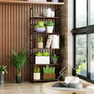 homfa-ladder-shelf-5-tier-bookshelf-storage-rack-display-shelving-unit-plant-stand-with-metal-frame-60x30x158cm-L-15297428-36945556_1