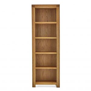 C3709-Oak-Tall-Narrow-Bookcase-Abbey-Grande-Roseland-Furniture-6