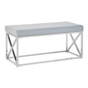 alluras-blue-velvet-dining-bench-silver-cross-frame