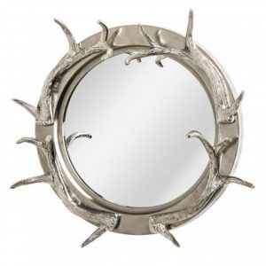 antlers-striking-design-wall-bedroom-mirror-nickel-frame