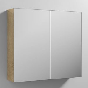 fuji-80cm-mirrored-cabinet-natural-oak-2-doors-2