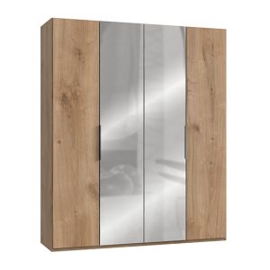 alkesia-mirror-wardrobe-planked-oak-4-doors