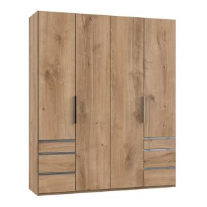 alkesia-wooden-4-doors-wardrobe-planked-oak-6-drawers