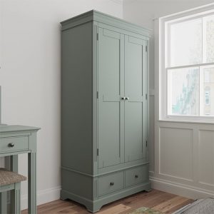 belton-wardrobe-2-doors-1-drawer-cactus-green