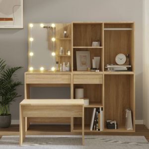 fiora-wooden-dressing-table-set-sonoma-oak-led-lights