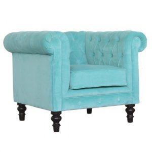 aqua-velvet-chesterfield-armchair-turquoise-walnut