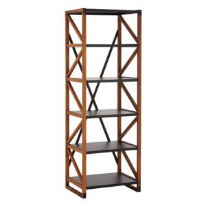 ashbling-5-tiers-wooden-bookcase-natural-black