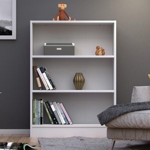 baskon-wooden-low-wide-2-shelves-bookcase-white