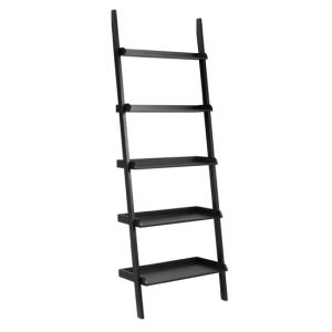 waterville-ladder-style-5-tier-bookcase-matt-black