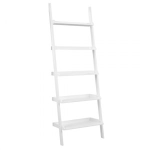 waterville-ladder-style-5-tier-bookcase-matt-white