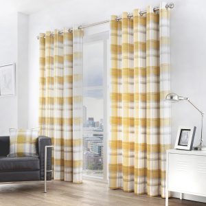 balmoral-check_curtains_ochre_1