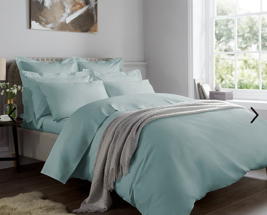 Hotel Living - 1000TC King Duvet Cover, Duck Egg 850x685