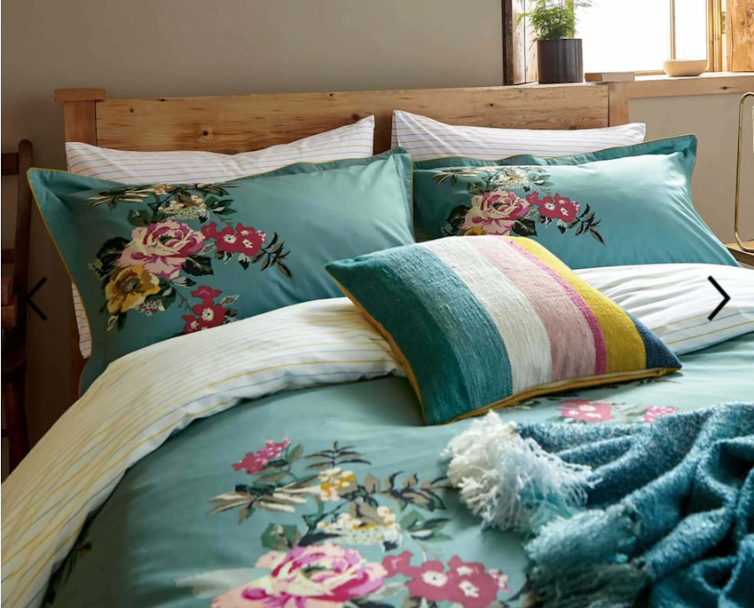 Joules - Cotswold Floral Double Duvet Cover Set 850x685